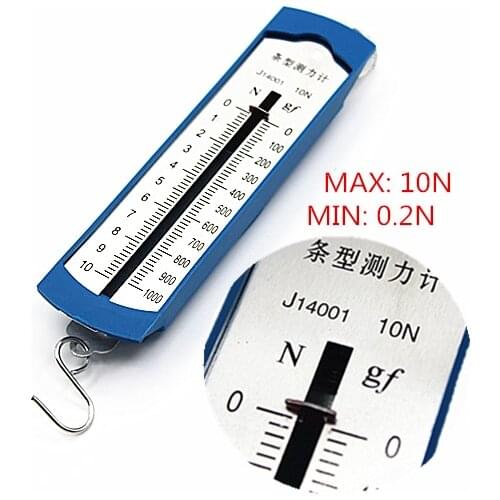 Wholesale 10N Newton meter / force gauge Bar box spring dynamometer balance Physics Experiments