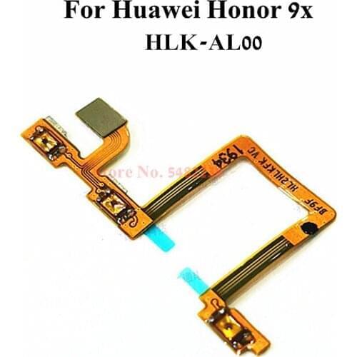 Original Power ON OFF Volume Side Buttons Flex cable For Huawei Honor 9X HLK-AL00 Power Switch Side Key connector Replacement