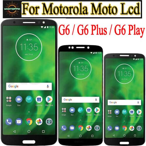 Original For Motorola Moto G6 Plus LCD Display G6 Display Touch Screen Sensor Panel Digiziter Assembly 5.7" For Moto G6 Play LCD