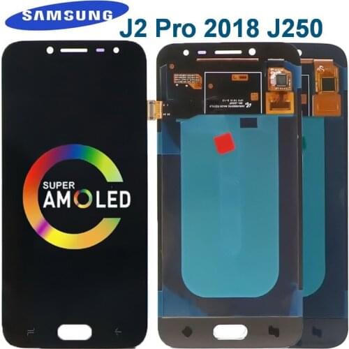 Original Super AMOLED LCD For Samsung Galaxy J2 Pro Screen 2018 J250 J250F SM-J250FG Lcd Display Touch Screen Digitizer Assembly