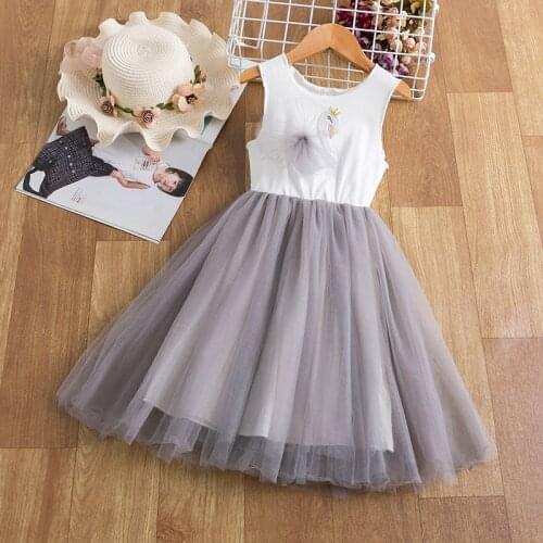 Lovely Girls Swan Dress Fancy Kids Dresses for Girls Children Birthday Party Princess Tutu Dresses Toddler Girls Casual Clothes