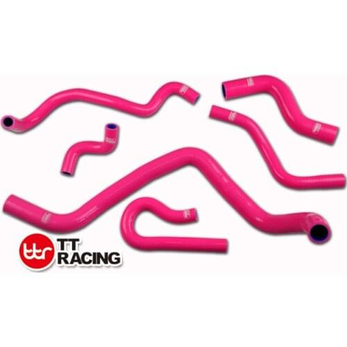 SA1303CPI- Honda Civic D15 D16 EG EK Silicone Radiator Heater Hose Kit Pipe 92-00 Pink