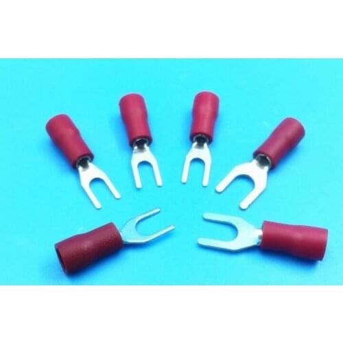 SV1.25-3.2 4 5 6MM Y type furcate pre-insulating terminals / cold-pressed wiring terminal