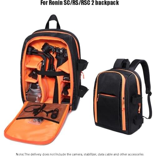 Outdoor Shockproof Shoulder Bag Portable Handheld Gimbal Case Nylon Waterproof Backpack for DJI Ronin SC/Ronin RS 2/Ronin RSC 2
