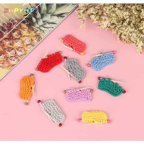High Quality1:6 1:12 Handmade Dollhouse Miniature Accessories New Clothes Sweater for Mini Doll Knitted Woven Tops