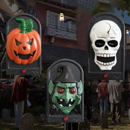 Funny Halloween Doorbell New Doorbell Contact Sounds LED Light Control Halloween Decorations