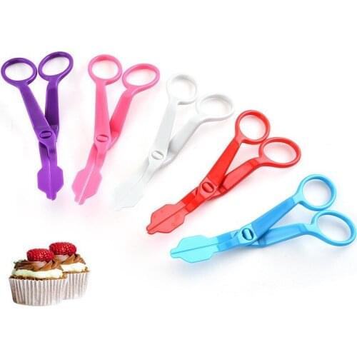 1pcs Utensil Plastic Scissor Fondant Pastry Tips Decorative Cake Flowers Lifter Modeling Tools Cake Decorating Tools Shift