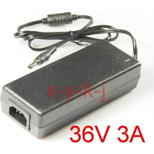 10PCS High quality IC solutions AC 100V-240V DC 36V 3A Switch power supply, 108W LED adapter, 5.5mm*2.1-2.5mm Free shipping