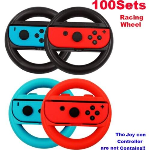 100Pair Racing Wheel for Joy con, game Wheels for Nintend Switch Steering Wheel for Joy-Con Controller Joystick Grip