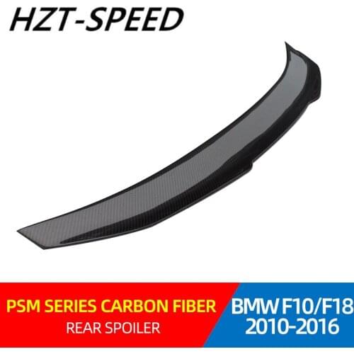 2010 - 2016 For BMW 5 Series F10 F18 Modified PSM Carbon Fiber Rear Window Roof Spoiler Rear Roof Spoiler for BMW