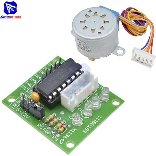 Diymore 5V/12V 28BYJ-48 4-Phase Stepper Motor with ULN2003 Driver Board for Arduino PI PIC Raspberry Pi