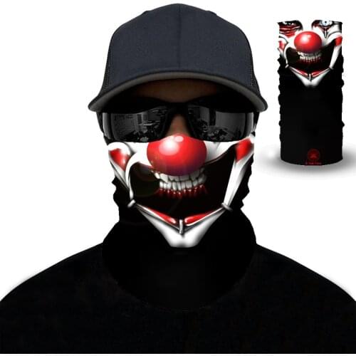 3D riding seamless headscarf skull outdoor mask magic scarf Buffe headscarf windproof motorcycle neck scarf Camouflage neck mask