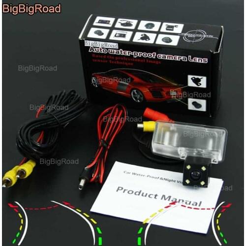 BigBigRoad Car Intelligent Dynamic Track Rear View Camera Night Vision Reversing Backup Camera For toyota crown 2010-2013