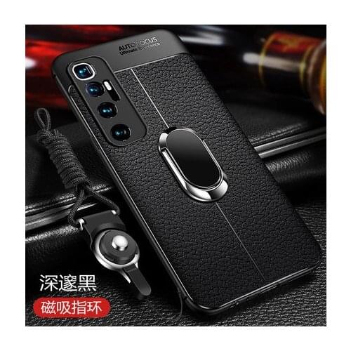 For Xiaomi Mi 10 Ultra Case Leather texture With Stand Ring Magnet protective back cover case for xiaomi mi10 ultra mi 10ultra