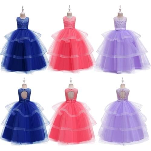 Kid Wedding Dresses for Girls Birthday party Dress Princess Long Gown Girl Christmas Dress vestidos infantil for Girl Clothing