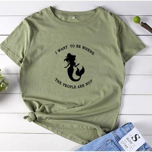 I WANT TO BE WHERE T Shirt for Women Top Fashion Short Sleeve Camisetas Mujer O-neck Cotton T-Shirt Women Casual Tee Shirt Women