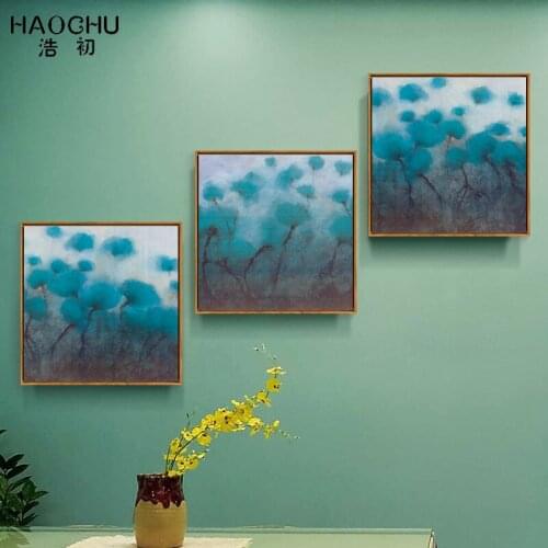 HAOCHU art abstract painting coastal home decoration modern canvas printings gift wall decoration large size poster flower