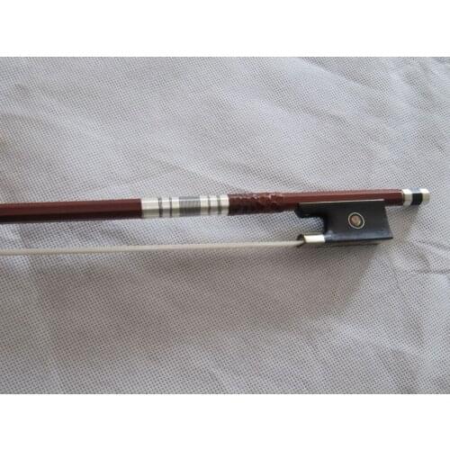 Quality violin bow 4/4 size , Pernambuco violin bow stick ,ebony bow frog