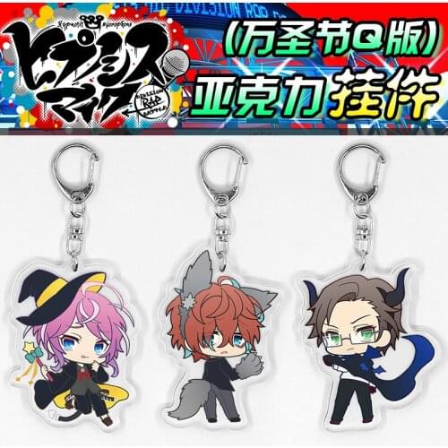 Kannonzaka Doppo Jinguji Jakurai Keychain Acrylic Keyring Halloween Pendant Toy Hypnosis Mic Division Rap Battle Amemura Ramuda