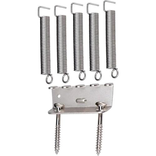 Set of 5pcs Tremolo Springs Claw Kit & 2pcs Mounting screws Great Replacement for St Tremolo Locking System
