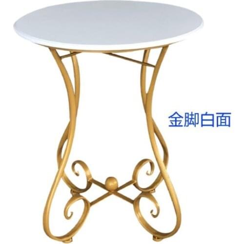 European-style Tieyi Small Round Table Sofa Side Several Modern Leisure Simple Balcony Small Tea Table Coffee Tea Table Mini-min