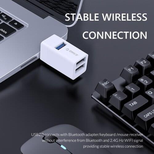 ORICO USB Hub High Speed USB 3.0 Splitter Adapter Portable 3 Port USB Ethernet Mini USB Hub for Laptop Desktop Computer PC Acces