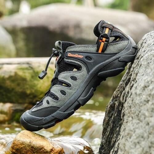 Summer Men Outdoor Sneakers Breathable Hiking Shoes Men Women Outdoor Hiking Sandals Men Trekking Trail Water Sandals Big Size