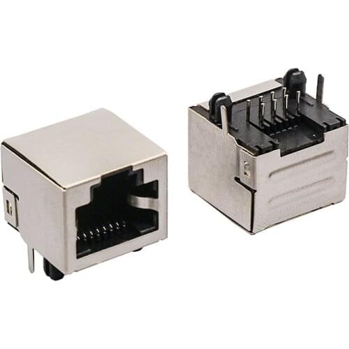 10PCS RJ45 Network Ethernet FEMALE SOCKET SMT SMD 56 8P8C female jack connector