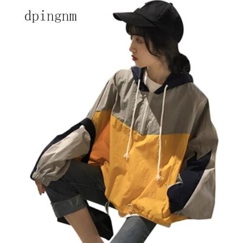 Spring Autumn Women Rock Punk Print Baseball Loose Cotton Thicken Thermal Bomber Jacket Harajuku Warm Streetwear Coats