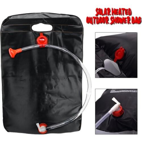 20L Portable Camping Shower Water Bag Solar Heating Bag Folding PVC Sports Field Trip Bathing Water Bag Car Outdoor Hiking