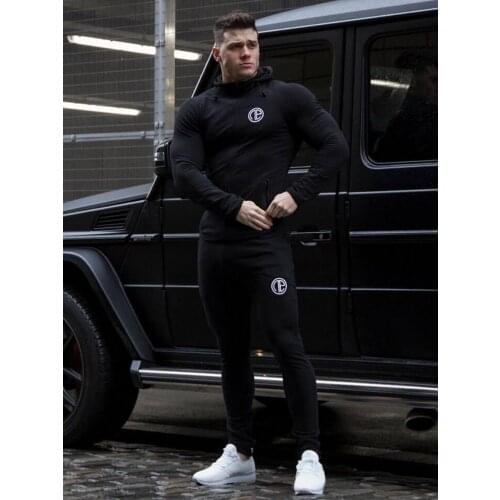 Fashion New Men Leisure Set Hoodie and Pants Joggers Outfits Spring Autumn Tracksuit Set Mens stitching Suit Clothing 2020