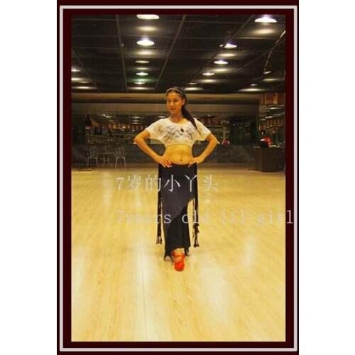 Belly dance top costumes New style belly dance costumes senior sexy lace Bat Sleeve Blouse Top DM60-66