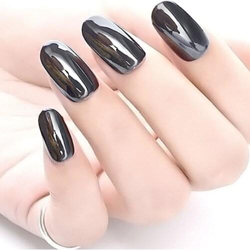 Magic Black Mirror Ultra-Fine Powder For Nails Magnetic Chrome Dazzling Nail Art Pigment Dust Manicure DIY Mirror Glitter