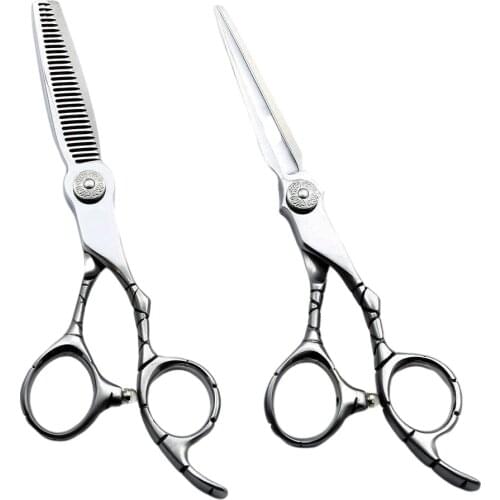 6 Inch Japanese 440C Salon Hairdresser Haircut Barber Hair Cutting Shears Stainless Steel Scissors