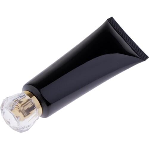100mL Empty Sunscreen Container Soft Lotion Tubes Makeup Bottle Set (Black)