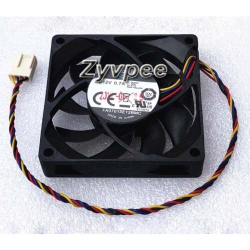 70x70x15mm FA07015E12BMC 12V 0.7A 4Wires 4Pin 7cm PWM Cooling Fan