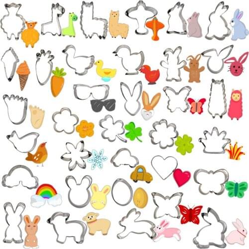 Baking accessories Easter Biscuit Mold Stainless Steel Baking Mold Cut baking mold 3d chocolate mold cookie cutter baking mold