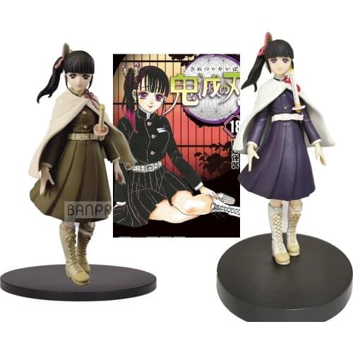 Anime Agatsuma Zenitsu Kamado Nezuko Tanjirou Demon Slayer Tsuyuri Kanao no Yaiba PVC Action Figure Toy Collectible Doll Gifts