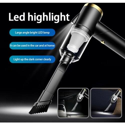 9000Pa Wireless Car Vacuum Cleaner Cordless Handheld Auto Vacuum Home & Car Dual Use Mini Vacuum Cleaner With Built-in Battrery