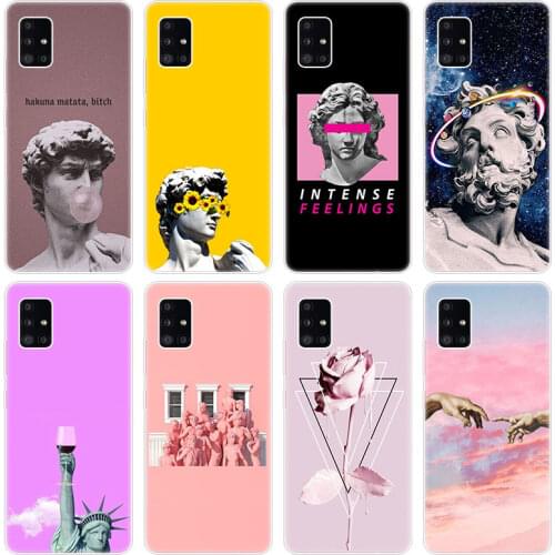 Alternative statue David art Soft Case for Samsung Galaxy A12 A02 A03S A21S A22 A32 A52 A72 A82 S21 Plus FE Ultra M02S M12 Cover