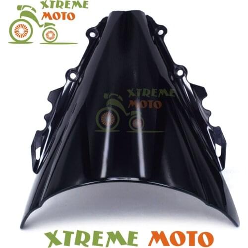 Black Plastic Motorcycle Windscreen Windshield For YZF 600 R6 2006 2007 Motocross Motorbike Dirt Bike