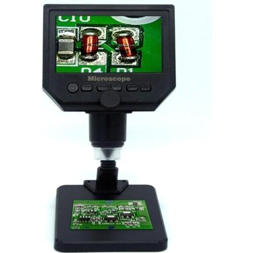 600X 3.6MP Digital Electronic Microscope Portable Endoscope Magnifier Camera 4.3" HD Pcb Motherboard Repair Video Microscopes