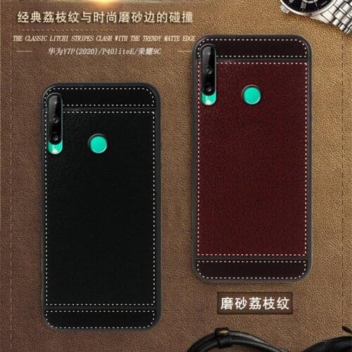 For Huawei P40 Lite E Case ART-L29N 6.39 Inch Black Red Blue Pink Brown 5 Style Fashion Mobile Phone Cover