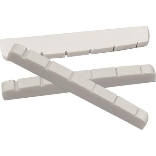 Hot Sell Free Shipping guitar parts 3pcs/pack guitar nuts 42mm bone guitar nuts for 21/22 fret electric guitars