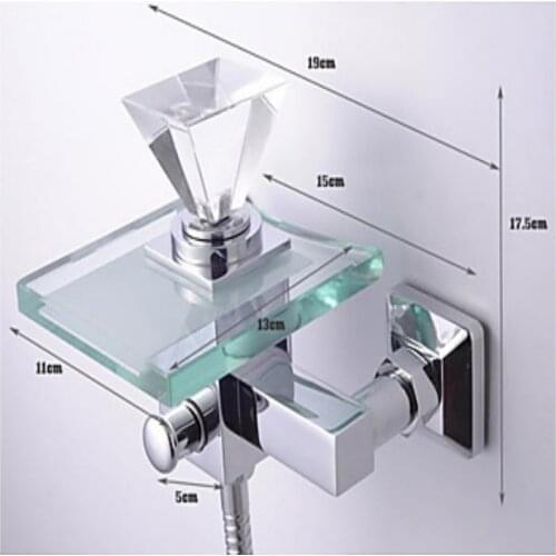 Copper bathroom shower faucet concealed triple bathtub faucet hot and cold shower mixing valve shower