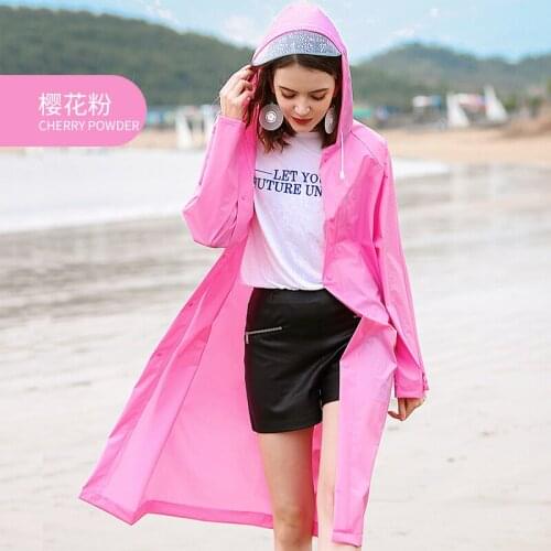 Raincoat Fashion Women Raincoat Yellow Long Portable Raincoat Waterproof Capas De Chuva Para Mulhereswoman Rain Gear DD60YY