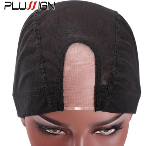 Plussign New Dome Cap For Wig Making U Part Wig Caps With Mono Net 1pcs/lot Mesh Dome Cap Breathable Comfortable Weaving Caps