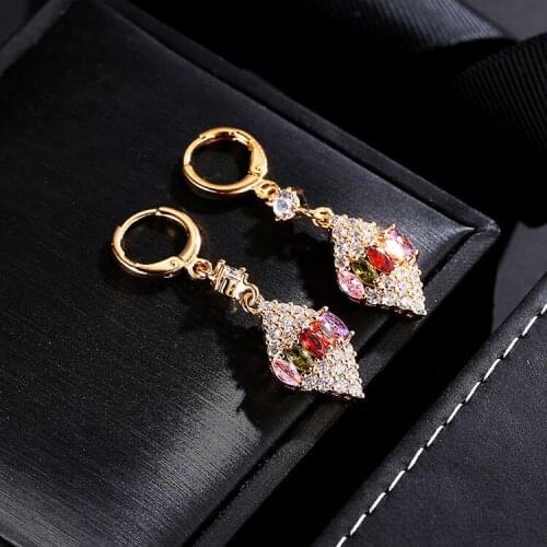 925 Silver Natural Crystal Zircon Pendant Earrings Charm Jewelry Carved Amulet Gifts for Her Women