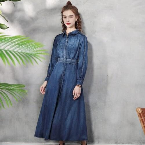 OUYALIN Fashion Denim Dresses