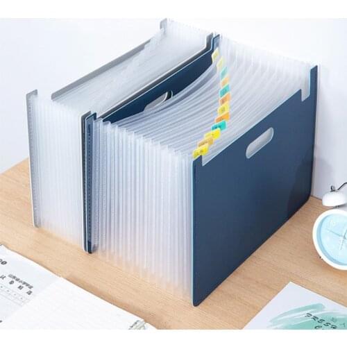 13 Pockets Expanding File Folder A4 Organizer Document Paper Storage Holder Desk File Organizer School Office Stationery C26